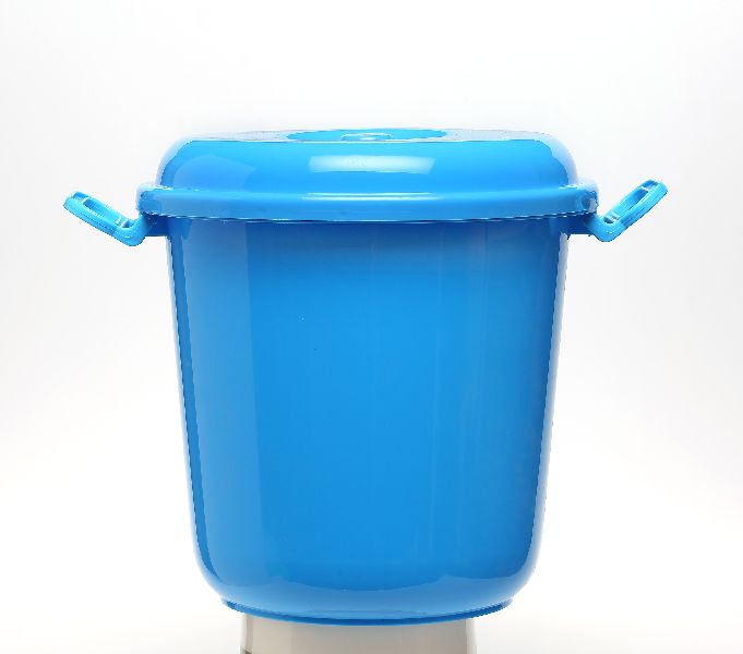 Round PP PLASTIC STORAGE DRUM PLAIN, for Kitchen Home Use, Packaging Type : DOZEN