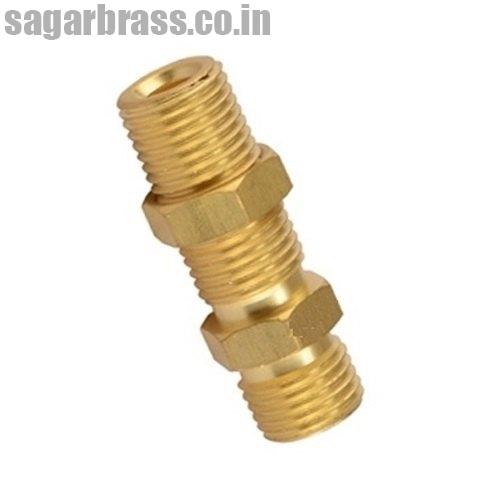 Polished Brass Bulkhead Union, for Pipe Fitting, Feature : Durable