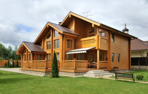 Wood Log Homes, Color : brown