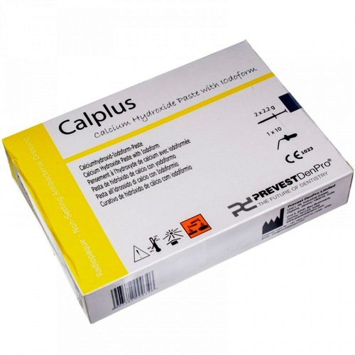 Calplus Calcium Hydroxide Paste With Iodoform, for Dental Area, Style : Portable