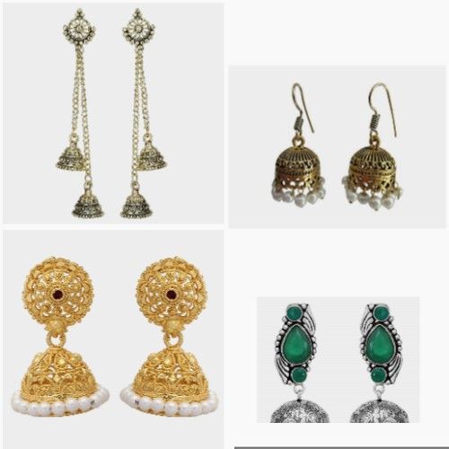 Polished Metal Fashion Earrings, Style : Modern