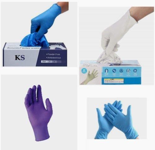 Nitrile Gloves, for Cleaning, Examination, Feature : Light Weight, Powder Free