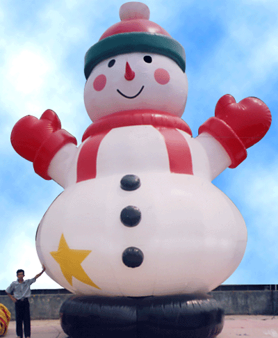 Christmas Inflatables, Color : White Red