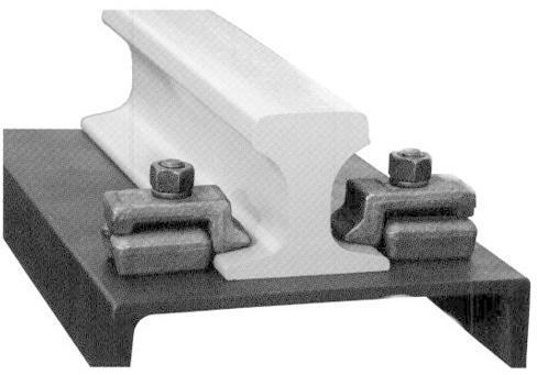 Polished Iron Rail Clamps, for Easy To Fit, Compact Size, Perfect Shape, Certification : ISI Certified