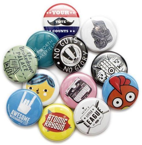 Printed Small Badges, Size : 44mm, 56mm