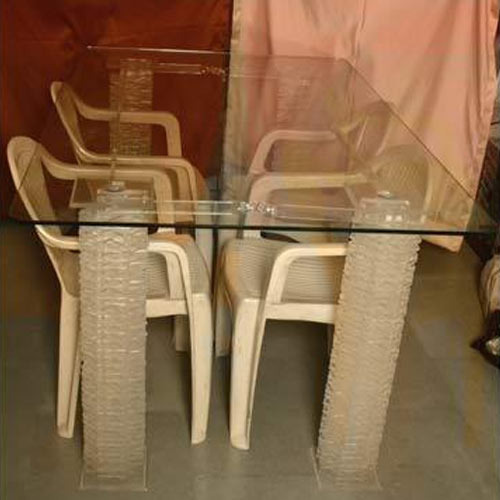 Medha Acrylic Dining Tables, Size : Customize