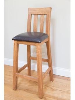 Teakwood bar stool, Size : 16.5L x 16.5D x 39.5H inches