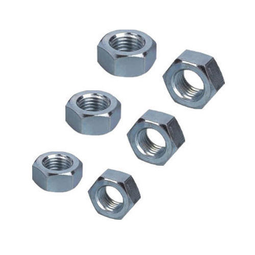 Mild Steel Hex Lock Nuts, Color : Grey