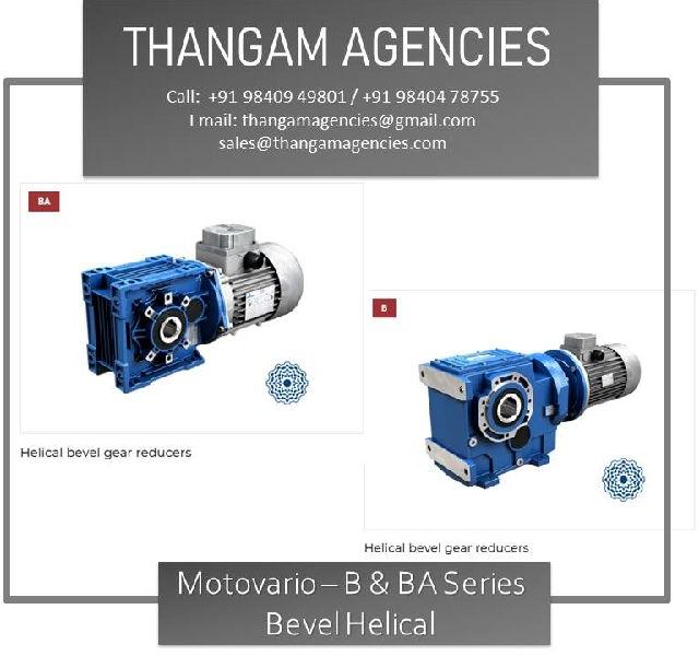 Polished Cast Iron Motovario Gearbox and motors, for Industrial, Style : Horizontal