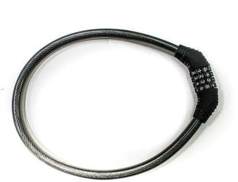Rubber Bike Cable Lock, for Safety Purpose, Color : Black