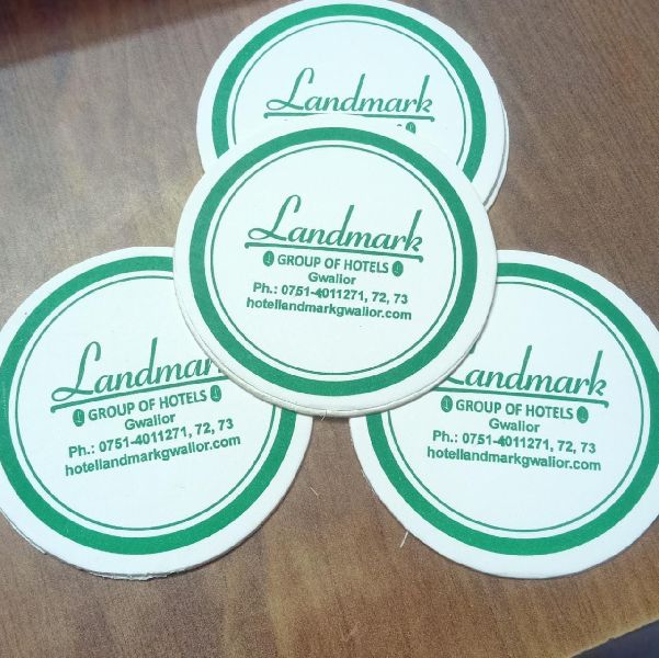 Round Wood paper coasters, for Hotel Use, Restaurant Use, Tableware, Size : 7x7cm, 8x8cm, 9x9cm
