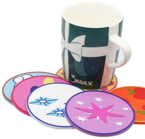 Pvc Tea Coaster, Size : 4 inch