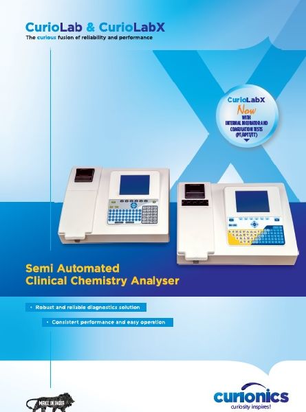 Semi Auto Biochemistry Analyzer Certification Ce Certified Iso