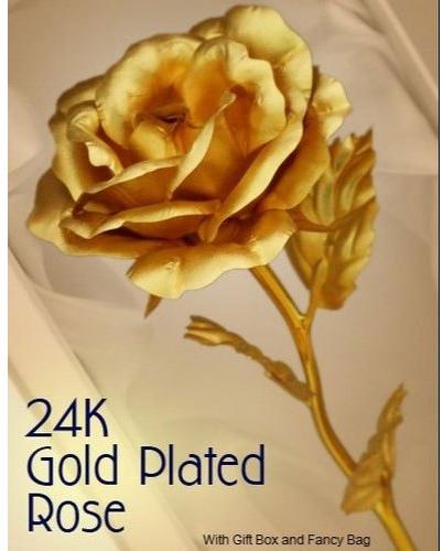 Klip2deal Gold Plated Rose, Color : Golden