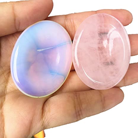 Oval Home Decorative Essential Crystal Worry Stone, for Healing, Feature : Fine Finished