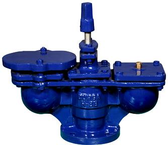 Blue Automatic Double Orifice Air Valve, For Pipe Fitting, Size : 40mm–200mm