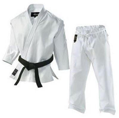 Plain Cotton Karate Uniform, Color : White