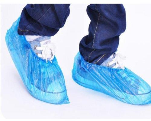 Plain Non Woven Disposable Shoe Cover, Color : Blue