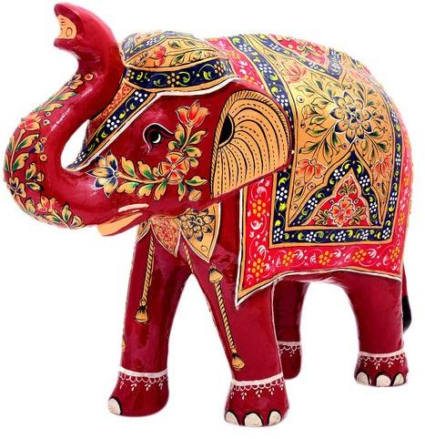 Polished Metal Elephant Statue, Packaging Type : Carton Box