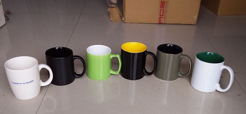 Multicolour milk mugs