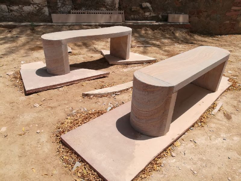 Polished Sandstone Bench, Size : Standard