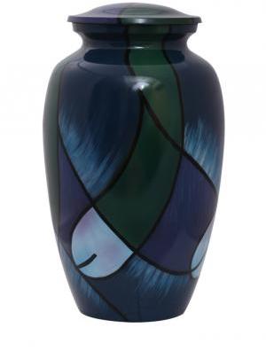 Round Hand Made Cremation Urns, for Human Ash, Pattern : Printed