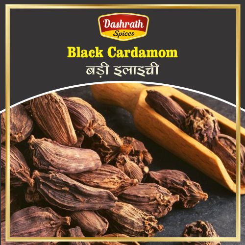 Dashrath Spices Black Cardamom, Form : Pods