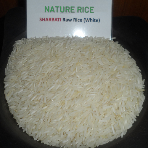Hard Sharbati Raw White Rice, Certification : APEDA, FSSAI, ISO 9001:2008