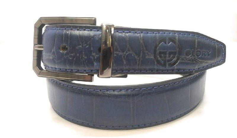 Polished Blue Leather Belt, Occasion : Party Wear