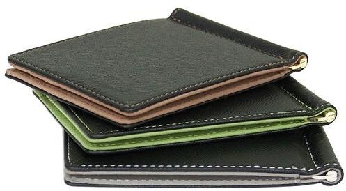 Slim Leather Card Holder, Packaging Type : Plastic Pouch