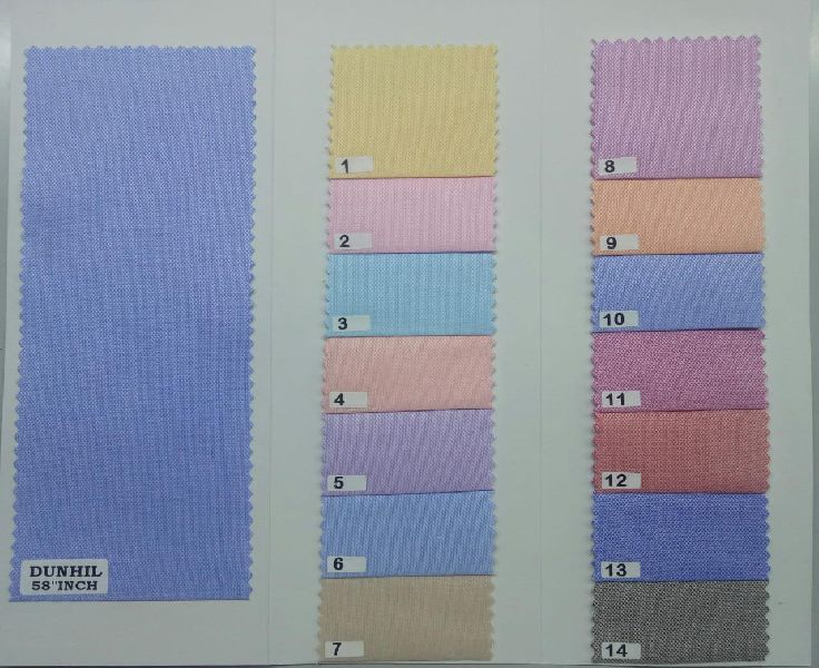 Plain Dunhill Polyester Cotton Fabric, Specialities : Anti-Shrink, Shrink-Resistant, Tear-Resistant