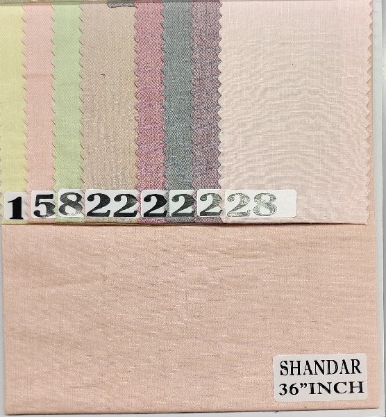 Plain Shandar Polyester Cotton Fabric, Specialities : Shrink-Resistant, Tear-Resistant