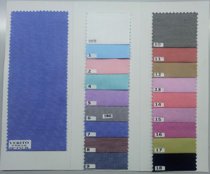 Plain Verito Polyester Cotton Fabric, Specialities : Shrink-Resistant, Tear-Resistant
