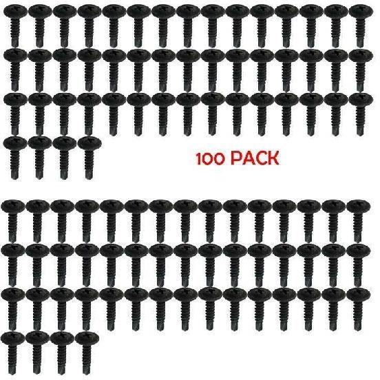 Black Phosphate Phillips Wafer Head Self Tapping/Drilling Screws 1/2&amp;quot; (100/pack)