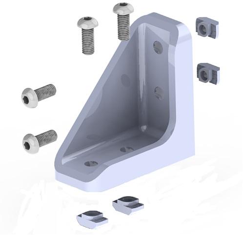 L Corner Mount Bracket 80x80x40 ( with screws &amp;amp;amp;amp; nuts)