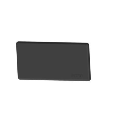 End Cover Flat 45x90 - Black Colour