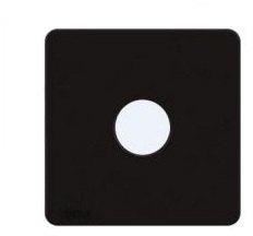 End Cover Flat 40x40 with Center Hole - Black Colour
