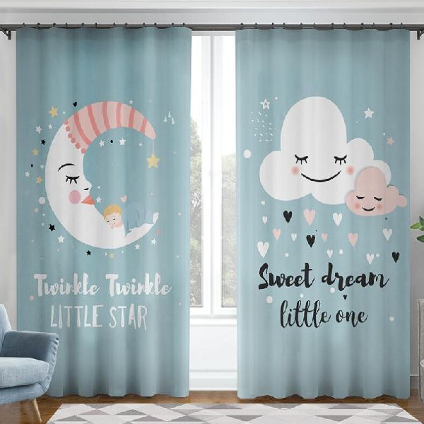 Plain Kids Room Curtains, Feature : Anti Bacterial, Attractive Pattern, Dry Clean