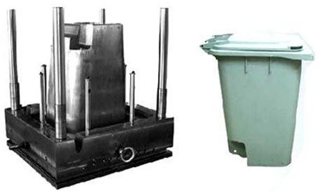 Mild Steel Plastic Dustbin Mould, for Molding Injections, Color : Grey