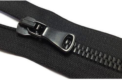 Metal Zipper, Color : Black