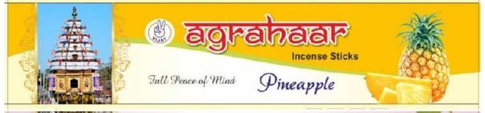 Vijay Agrahaar Pineapple Incense Sticks, for Anti-Odour, Aromatic, Church etc., Length : 5-10 Inch-10-15 Inch
