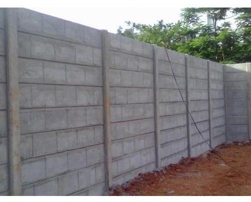 Polished RCC Prefab Compound Wall, for Construction, Pattern : Plain
