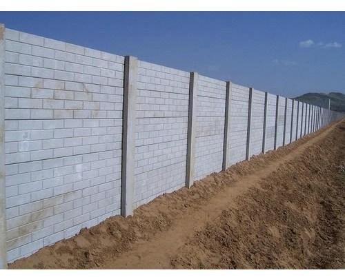 Polished RCC Solid Compound Wall, for Construction, Pattern : Plain