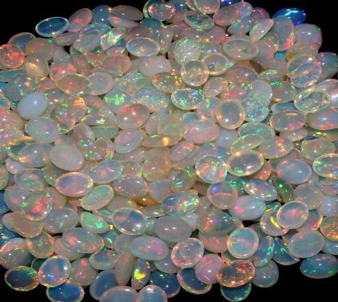 Oval RRR-09 Cabochon Opal Stones, for Jewellery, Color : Multicolor