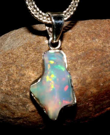 Plain S174 Opal Pendant, Size : 20X10.50 Mm