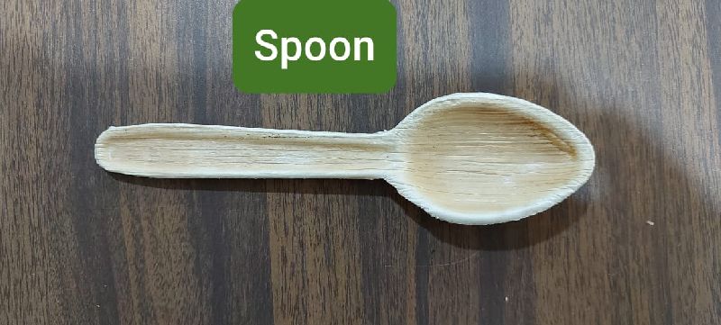 Plain Areca Leaf Spoon, Packaging Type : Packet