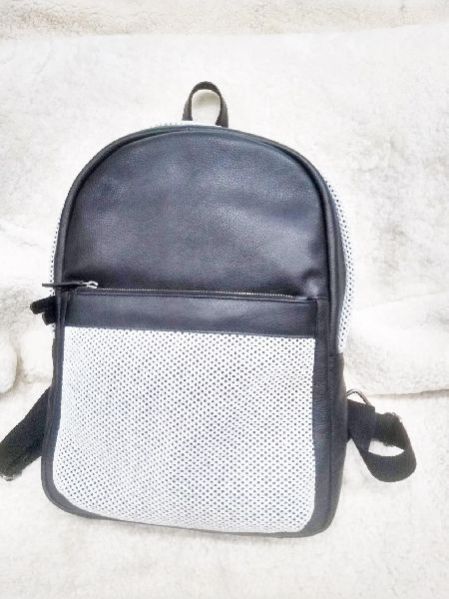 Black Leather Backpack Bag