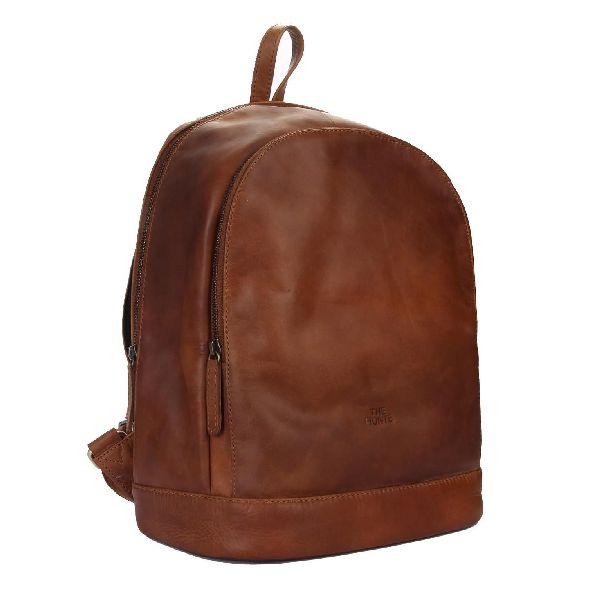 Plain Travel Leather Backpack Bag, Feature : Attractive Design