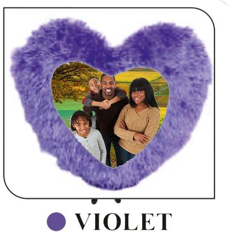 Heart hotsell fur cushion