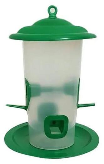 Clickhappiness PVC Bird Food Feeder, Color : Green White